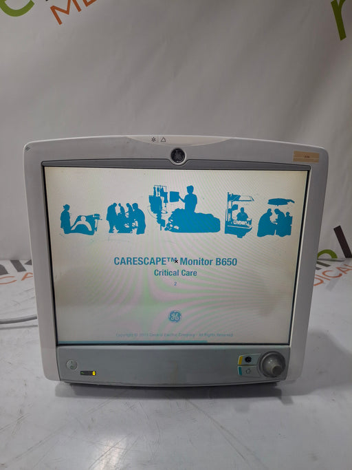 GE Healthcare GE Healthcare Carescape B650 Critical Care Patient Monitor Patient Monitors reLink Online