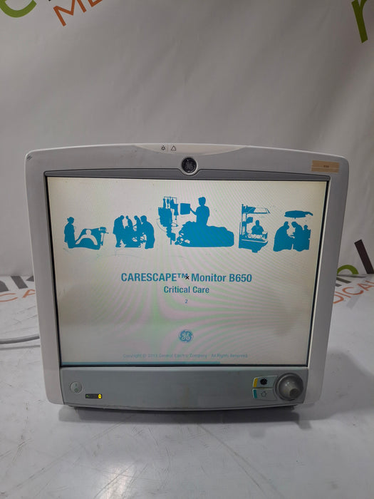 GE Healthcare Carescape B650 Critical Care Patient Monitor