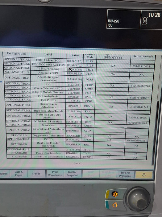 GE Healthcare Carescape B650 Critical Care Patient Monitor