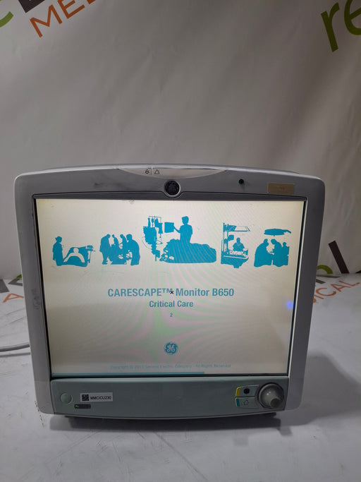 GE Healthcare GE Healthcare Carescape B650 Critical Care Patient Monitor Patient Monitors reLink Online