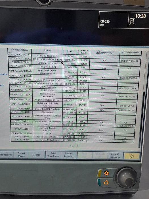 GE Healthcare Carescape B650 Critical Care Patient Monitor