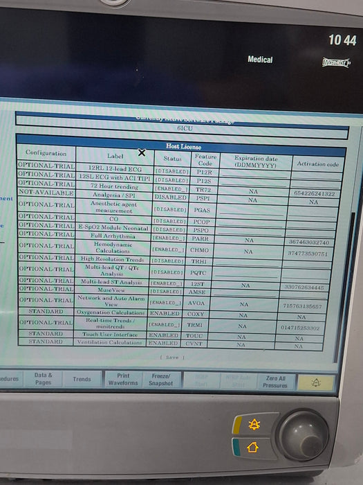 GE Healthcare Carescape B650 Critical Care Patient Monitor