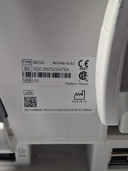 GE Healthcare Carescape B650 Critical Care Patient Monitor