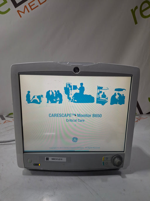 GE Healthcare GE Healthcare Carescape B650 Critical Care Patient Monitor Patient Monitors reLink Online
