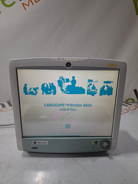 GE Healthcare Carescape B650 Critical Care Patient Monitor