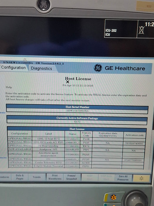 GE Healthcare Carescape B650 Critical Care Patient Monitor