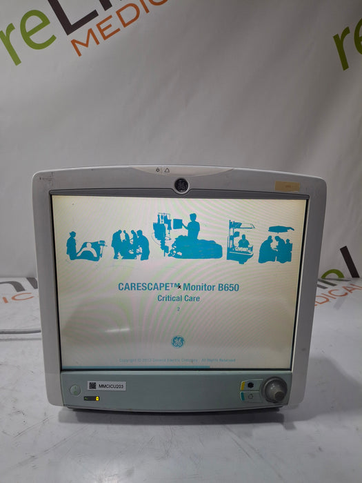 GE Healthcare Carescape B650 Critical Care Patient Monitor