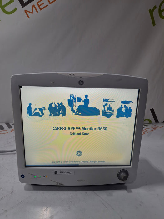 GE Healthcare Carescape B650 Critical Care Patient Monitor