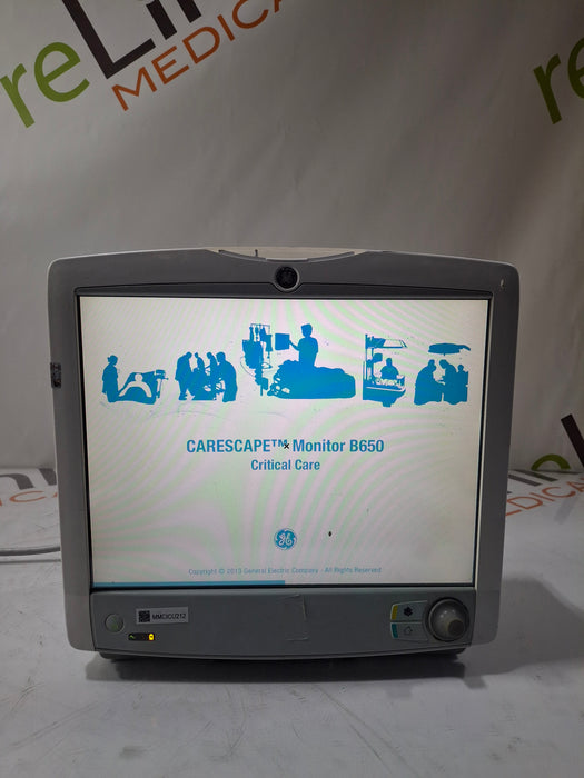 GE Healthcare Carescape B650 Critical Care Patient Monitor