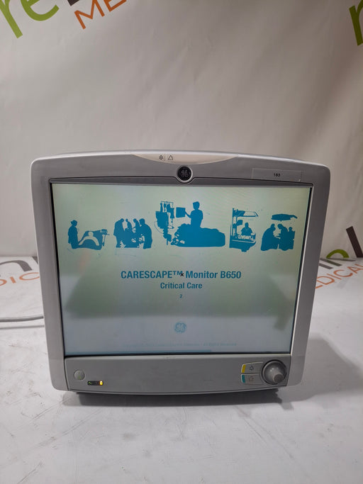 GE Healthcare GE Healthcare Carescape B650 Critical Care Patient Monitor Patient Monitors reLink Online
