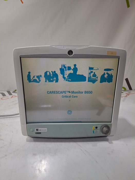 GE Healthcare Carescape B650 Critical Care Patient Monitor