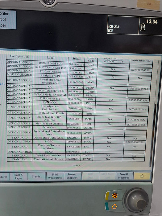 GE Healthcare Carescape B650 Critical Care Patient Monitor