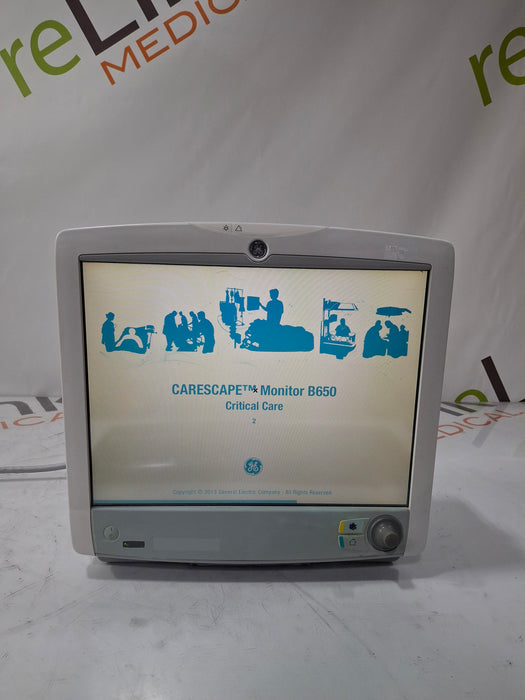 GE Healthcare Carescape B650 Critical Care Patient Monitor