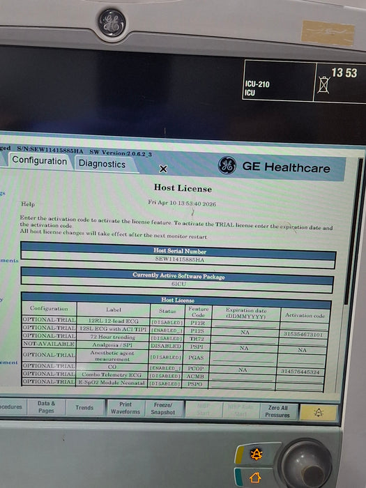 GE Healthcare GE Healthcare Carescape B650 Critical Care Patient Monitor Patient Monitors reLink Online