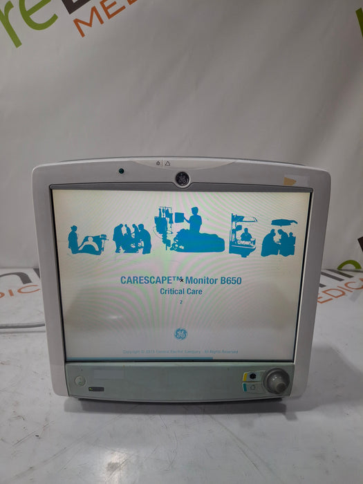 GE Healthcare GE Healthcare Carescape B650 Critical Care Patient Monitor Patient Monitors reLink Online