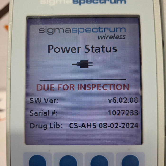 Baxter Sigma Spectrum 6.02.08 without Battery Infusion Pump