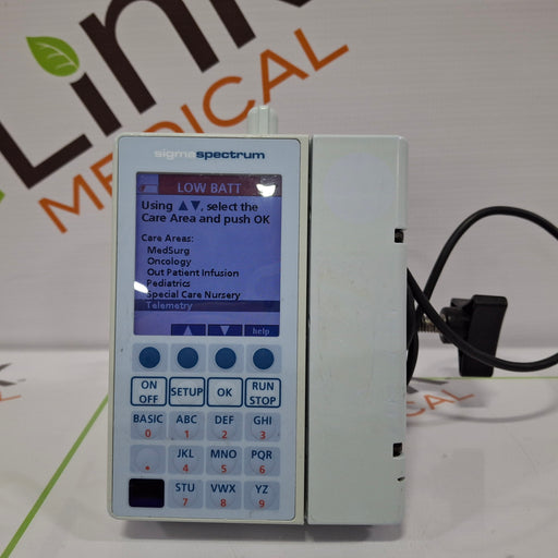 Baxter Baxter Sigma Spectrum 6.02.07 with B/G Battery Infusion Pump Infusion Pump reLink Online