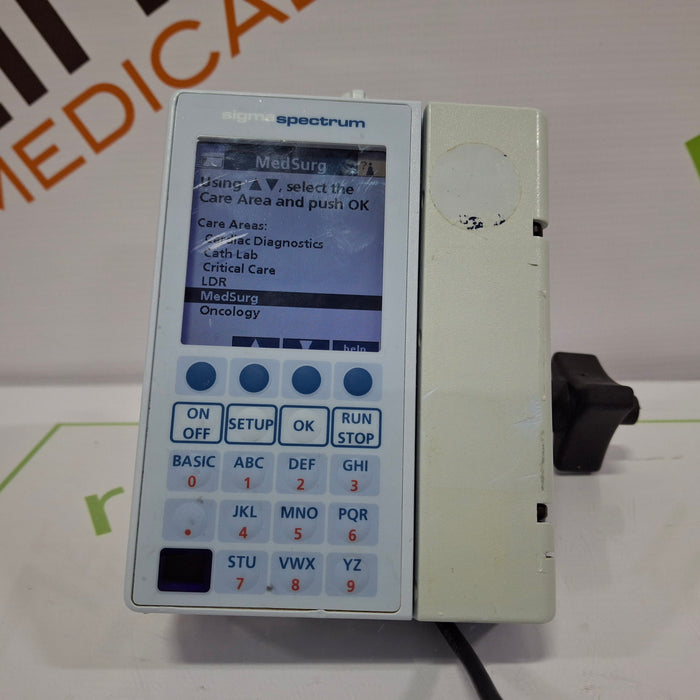 Baxter Sigma Spectrum 6.02.07 with B/G Battery Infusion Pump