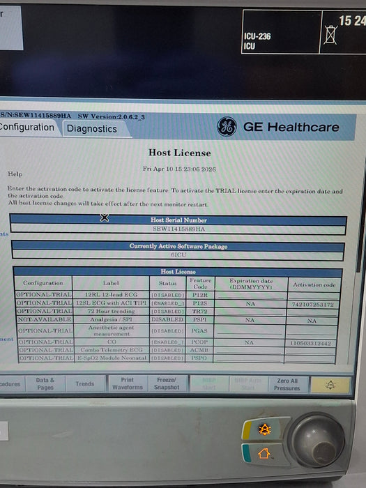GE Healthcare Carescape B650 Critical Care Patient Monitor