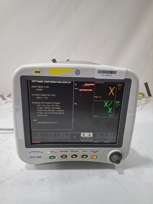 GE Healthcare Dash 4000 - Masimo SpO2 Patient Monitor