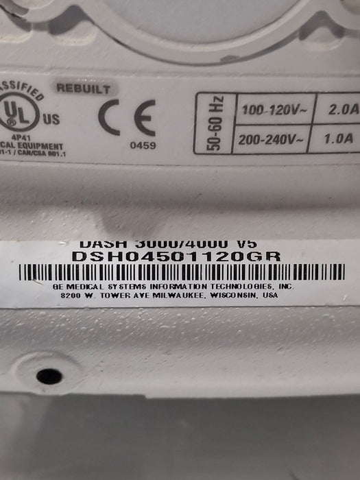 GE Healthcare Dash 4000 - Masimo SpO2 Patient Monitor