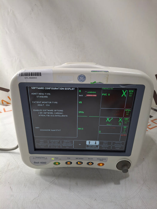 GE Healthcare Dash 4000 - GE/Nellcor SpO2 Patient Monitor