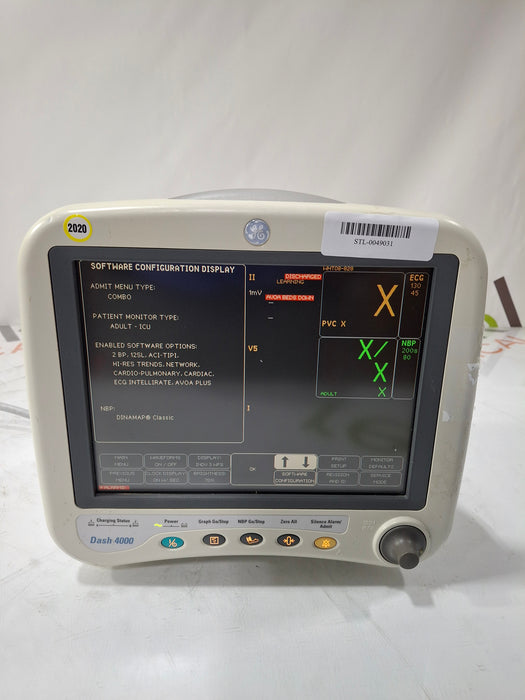 GE Healthcare Dash 4000 - Masimo SpO2 Patient Monitor