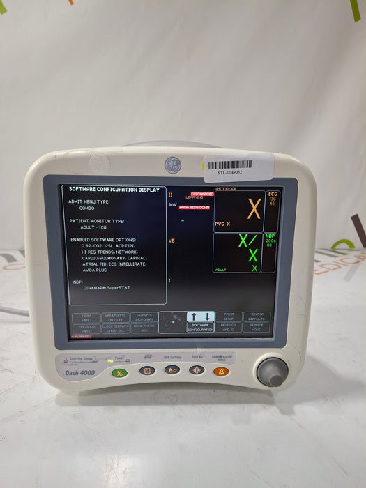 GE Healthcare Dash 4000 - Masimo SpO2 Patient Monitor