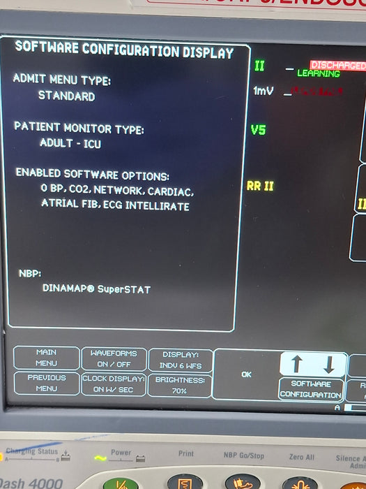 GE Healthcare Dash 4000 - Masimo SpO2 Patient Monitor