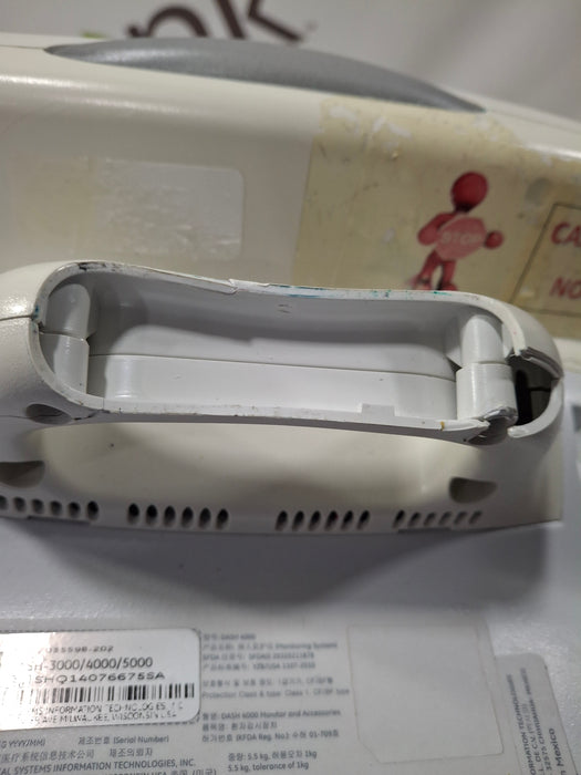 GE Healthcare Dash 4000 - Masimo SpO2 Patient Monitor