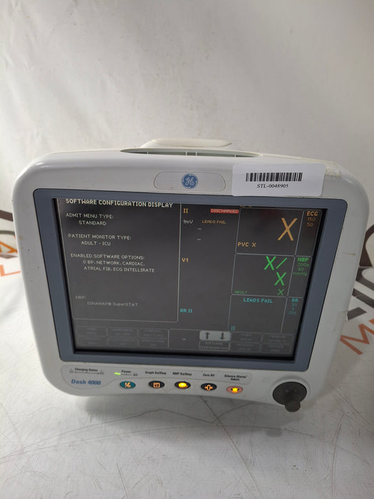 GE Healthcare Dash 4000 - GE/Nellcor SpO2 Patient Monitor
