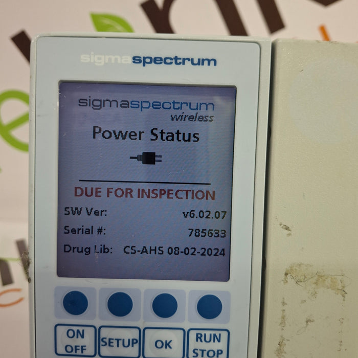 Baxter Sigma Spectrum 6.02.07 without Battery Infusion Pump