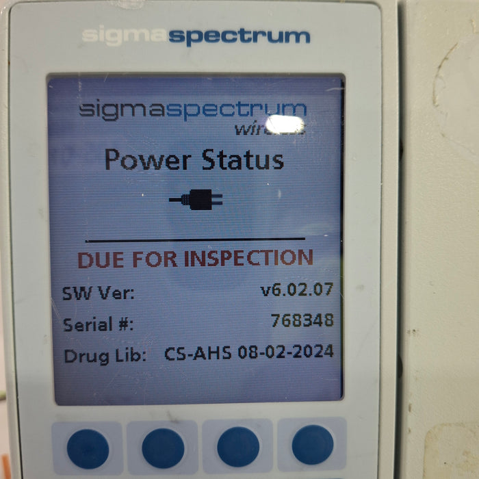 Baxter Sigma Spectrum 6.02.07 without Battery Infusion Pump
