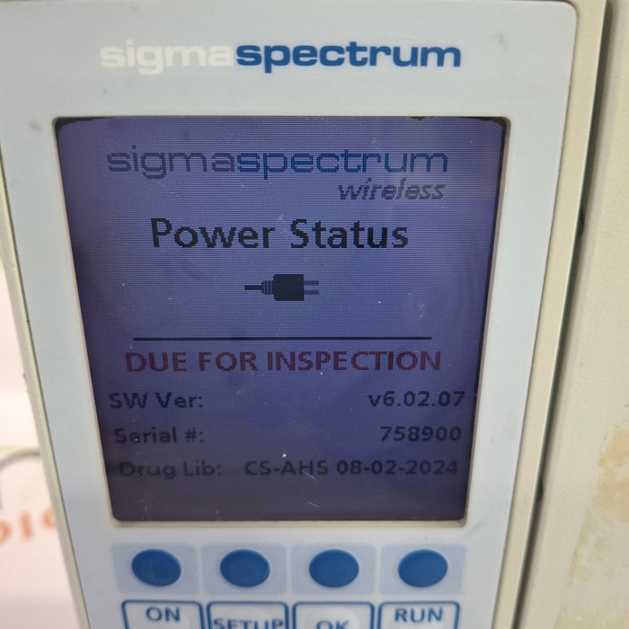 Baxter Sigma Spectrum 6.02.07 without Battery Infusion Pump