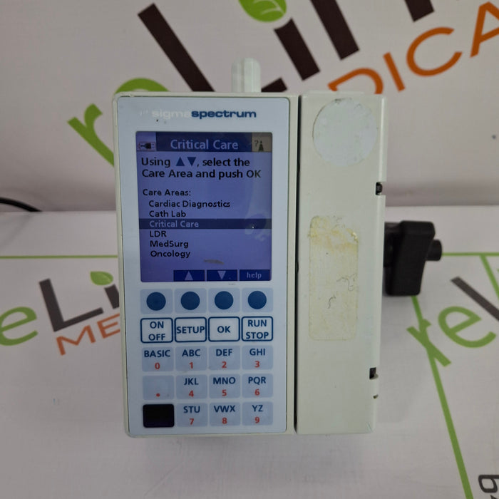 Baxter Sigma Spectrum 6.02.07 with B/G Battery Infusion Pump