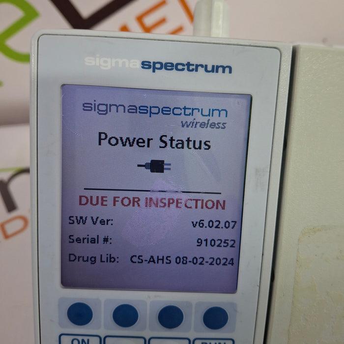 Baxter Baxter Sigma Spectrum 6.02.07 with B/G Battery Infusion Pump Infusion Pump reLink Online