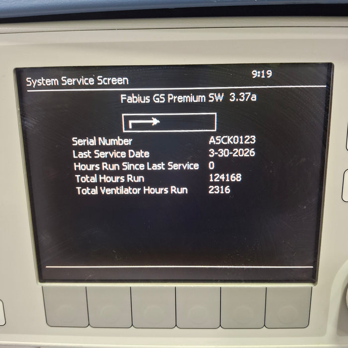 Draeger Medical Fabius GS Premium Anesthesia Machine
