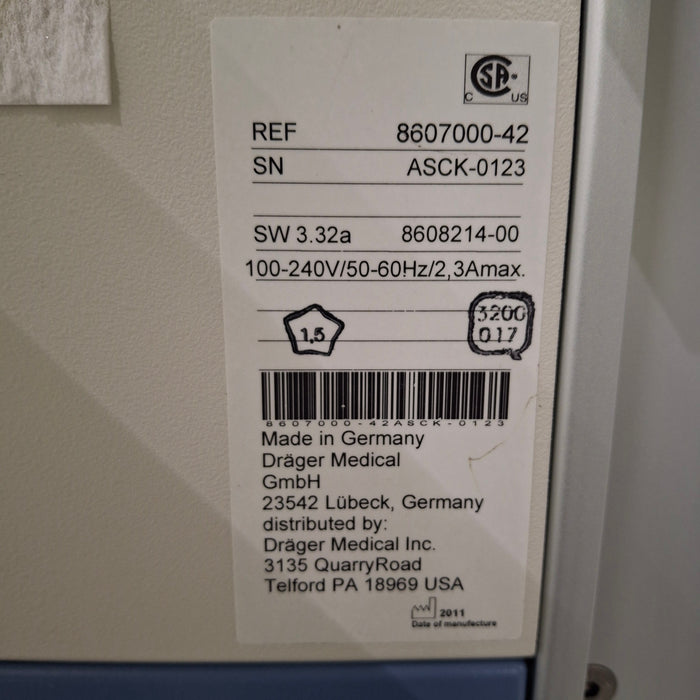 Draeger Medical Fabius GS Premium Anesthesia Machine