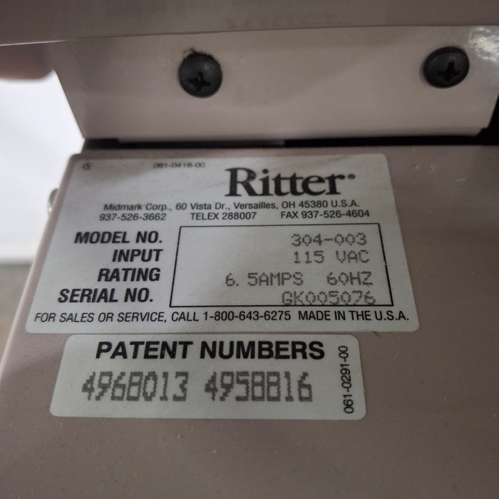 Ritter 304 Exam Table
