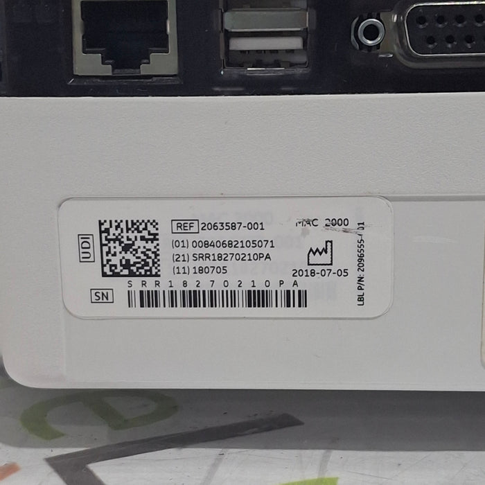 GE Healthcare MAC 2000 ECG