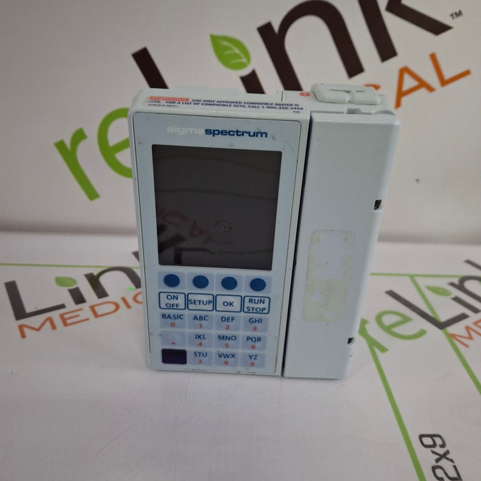Baxter Sigma Spectrum w/Non Wireless or No Battery Infusion Pump