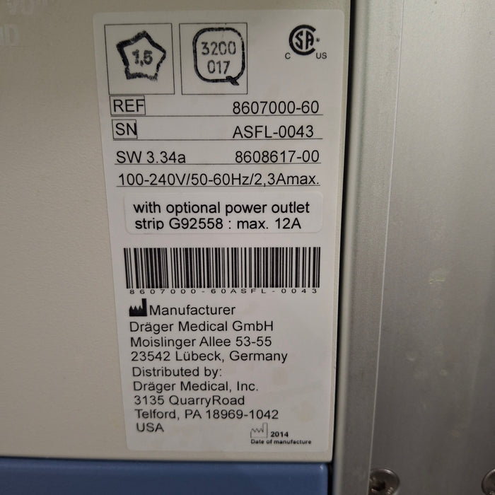 Draeger Medical Fabius GS Premium Anesthesia Machine
