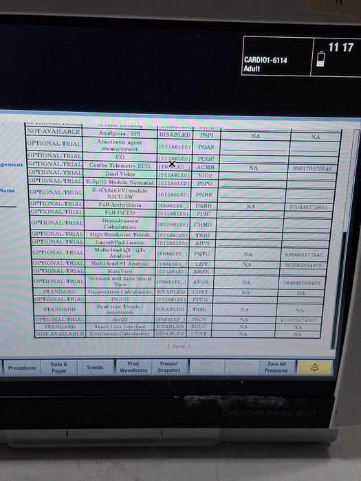 GE Healthcare Carescape B450 Critical Care Patient Monitor