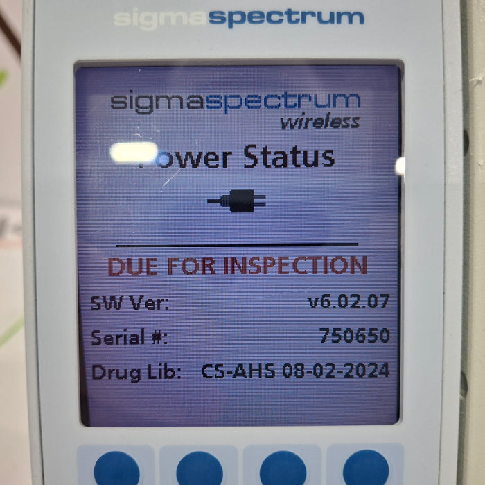 Baxter Sigma Spectrum 6.02.07 without Battery Infusion Pump