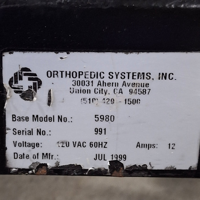 Mizuho OSI Jackson 5980 Spine Surgery Table