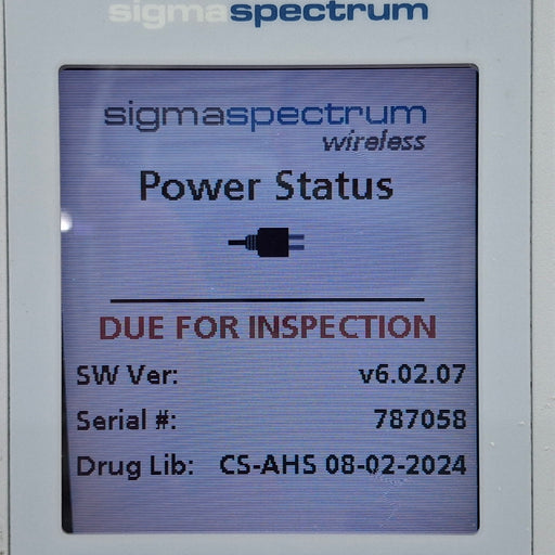 Baxter Baxter Sigma Spectrum 6.02.07 without Battery Infusion Pump Infusion Pump reLink Online