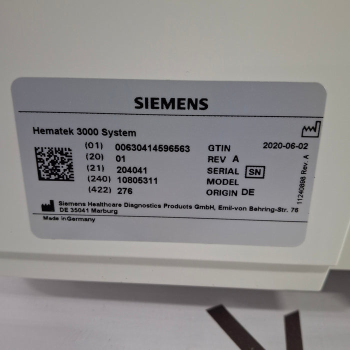 Siemens Hematek 3000 Slide Stainer