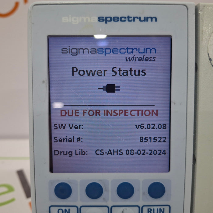 Baxter Sigma Spectrum 6.02.08 without Battery Infusion Pump