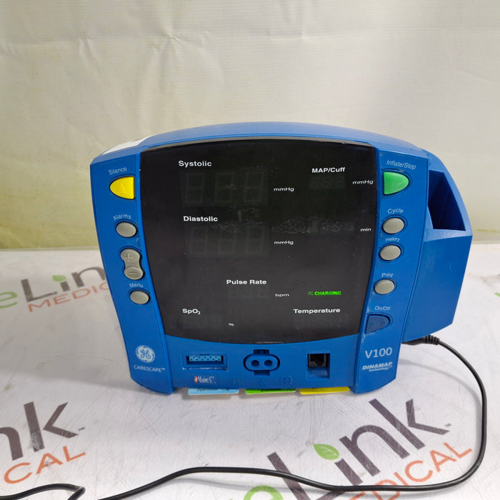 GE Healthcare Dinamap V100 - NIBP, SpO2, Temp Vital Signs Monitor