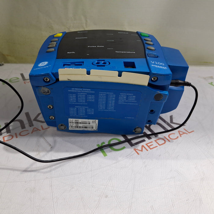 GE Healthcare Dinamap V100 - NIBP, SpO2, Temp Vital Signs Monitor